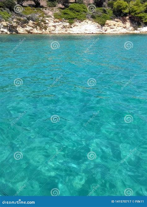 Beautiful Turquoise Water At Karydi Beach Chalkidiki Aegean Sea