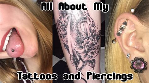 All About My Tattoos And Piercings YouTube