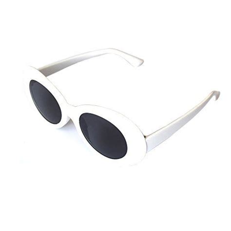 Juslink Bold Retro Oval Mod Thick Frame Sunglasses Round Lens Clout