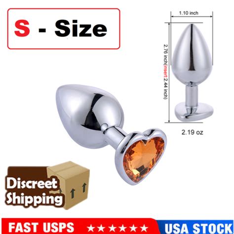 Anal Butt Plug Heart Stainless Butt Plug Sex Toy For Women Men Couple Y