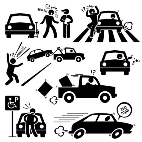 Traffic Accident Icon Vector Free Download
