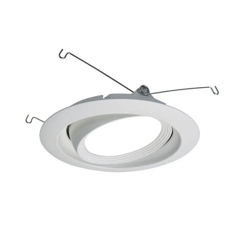 Experience the effective performance of track. Halo 6 in. Matte White Directional Recessed LED Lighting ...