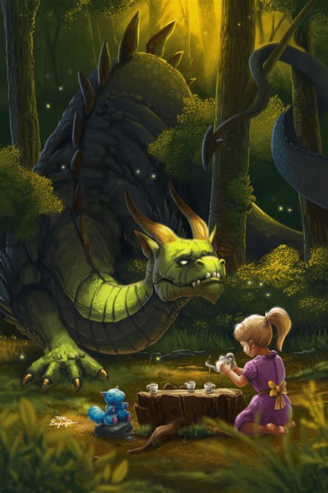 Tea Time By Artist Tsaoshin Eric Proctor R Adorabledragons