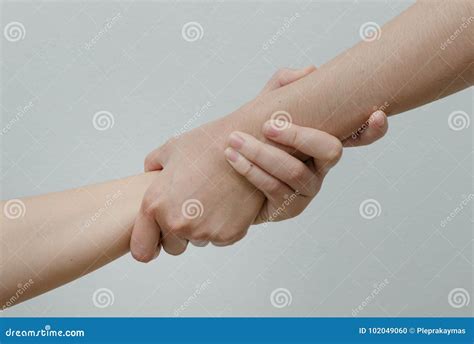 Helping Hands Hand In Hand Relationship Stock Photo Image Of Helping