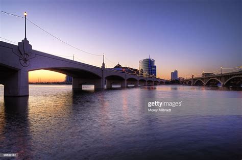 Tempe Town Lake Mill Ave Bridges High Res Stock Photo Getty Images