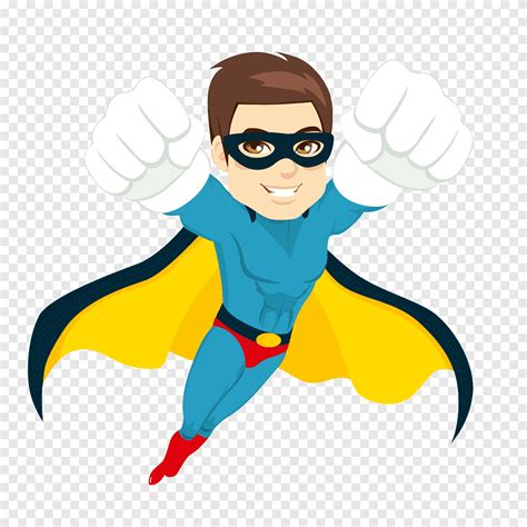 Superhero Graphy Illustration Flying Super Hero Super Cartoon Png