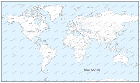 Mit dieser neuen Weltkarte können Sie kreativ werden und Länder selbst ausmalen Blog
