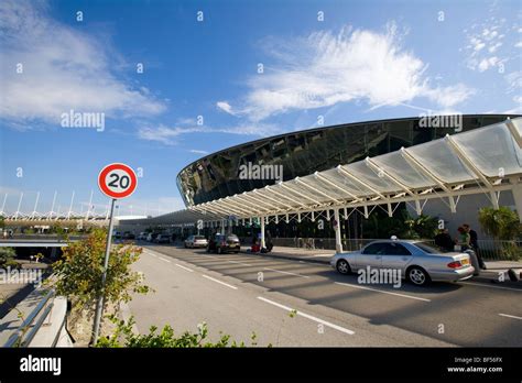 Nice Airport Terminals Exterior Côte Dazur Southern France Europe