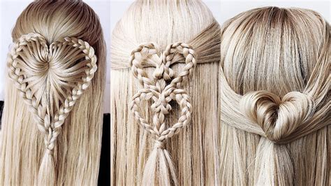 ️ 6 Easy Braided Heart Hairstyles For Girls ️ Braids Hairstyles 2020