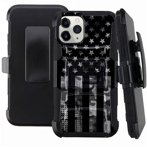 Dalux Hybrid Kickstand Holster Phone Case Compatible With Iphone 12 Pro
