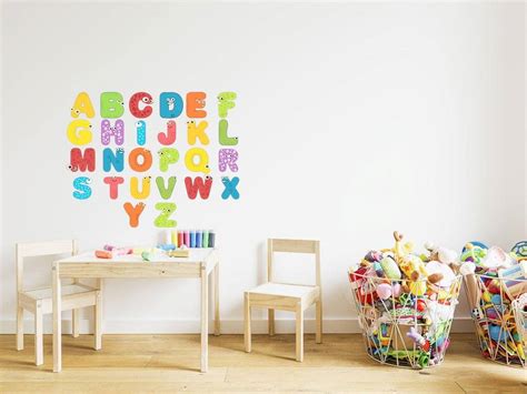 Sticker Alfabet Folina Pentru Copii Multicolor Planșă Mare De 100