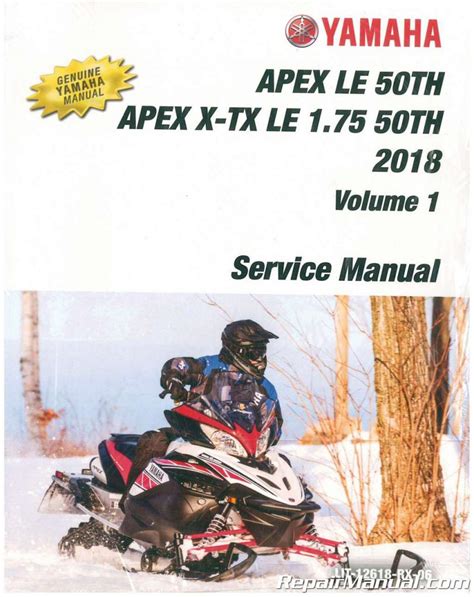 2018 Yamaha Apex Le 50th Snowmobile Service Manual