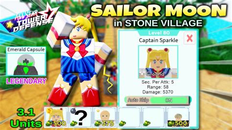 Level 80 6 Star Sailor Moon Captain Sparkle Showcase Beating Stone