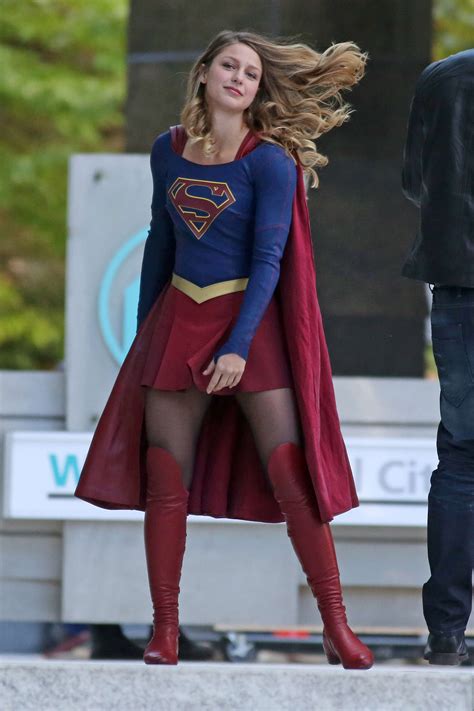 Melissa Benoist Filming Supergirl 15 GotCeleb