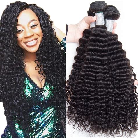 Cheap Virgin Curly Hair Brazilian Deep Wave Pcs Lot Brazilian Virgin Hair Weave Deep Curly