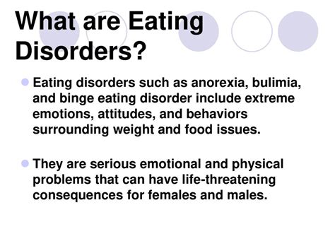 what types of eating disorders are there