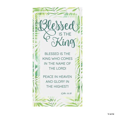 Palm Sunday Blessed Is The King Backdrop Banner Oriental Trading In