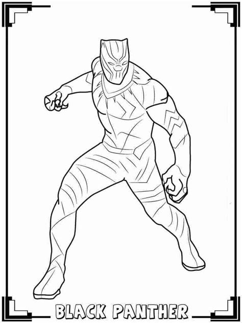 This design was created by kayla chew. Black Panther Coloring Pages at GetColorings.com | Free ...