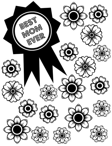 Best Mom Ever Mothers Day Coloring Page Mama Likes This