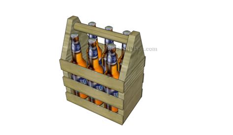 Rustic beer carrier, beer holder, beer tote, beer caddy. Beer Tote Plans | MyOutdoorPlans | Free Woodworking Plans and Projects, DIY Shed, Wooden ...