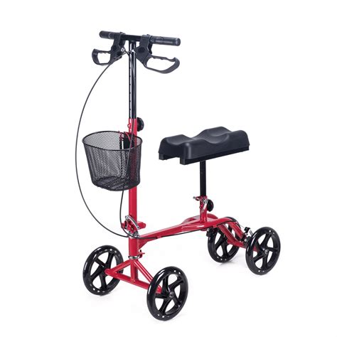 Knee Leg Walker Scooter Cycle Crutch Leg Broken Foot Cart For Adults