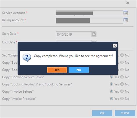 Copy Agreement Ribbon Button On Agreement Entity In Dynamics 365 For