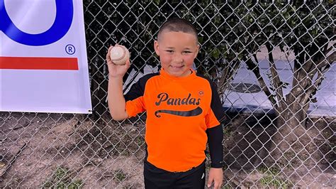 Andres First T Ball Home Run Over The Fence Youtube