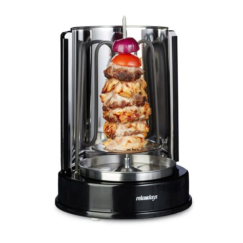 Um döner zu hause selber zu machen, haben wir hier einige rezepte vom brot bis zur marinade für sie aufgelistet. Elektrischer Dönergrill, Vertikalgrill für zuhause, 1400 W ...