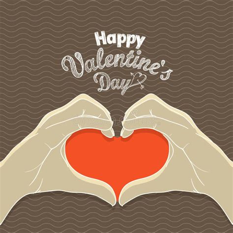 Happy Valentines Day Greeting Card Stock Vector Illustration Of