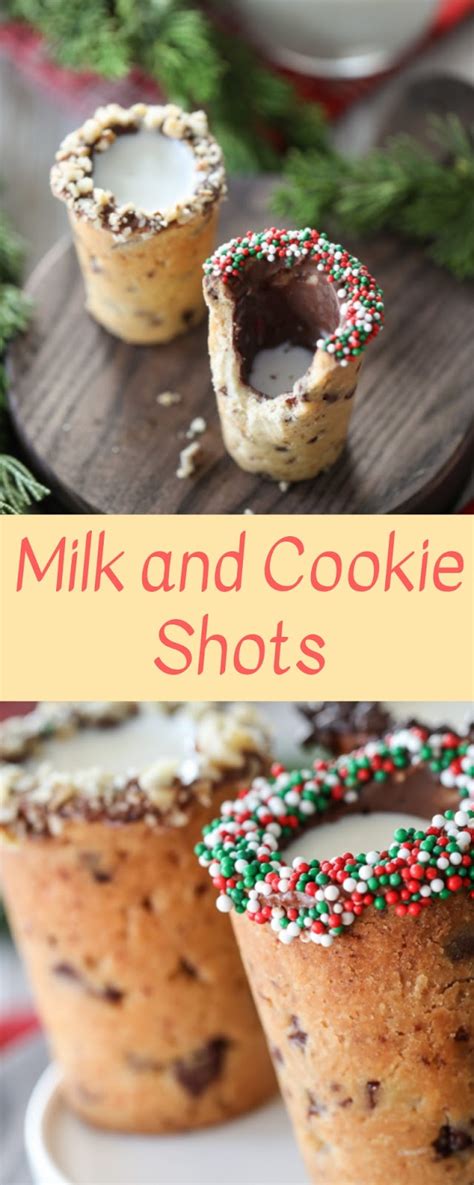 Milk And Cookie Shots Christmas Cookies Healthy Food Ideas