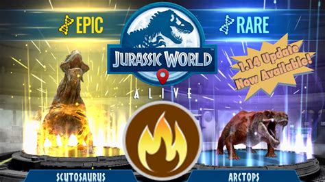 “1 Ton Scutosaurus And ‘bear Face” Jurassic World Alive Update 114 Scutosaurus And Arctops