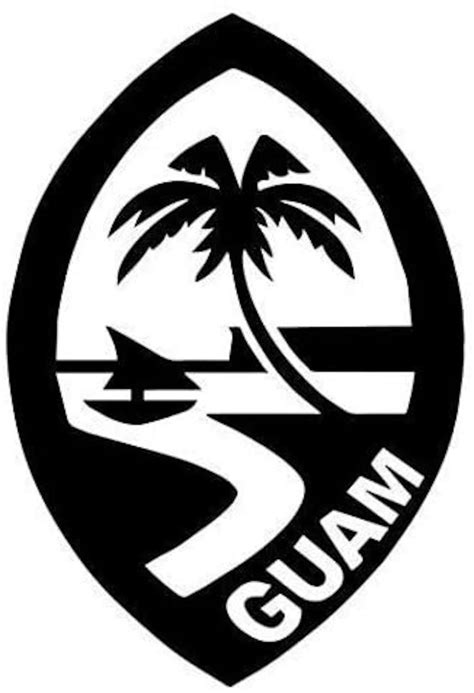 Seal Of Guam Sticker Graphic Auto Wall Laptop Cell Truck Sticker