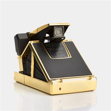 Polaroid Sx 70 Sonar Autofocus Gold Plated Limited Edition Folding Ins