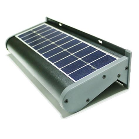 Eleding Solar Powered 5 Watt Gray Outdoor Integrated Led