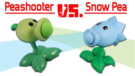 Plants Vs Zombies Pea Shooter Popper Vs Snow Pea Shooter Popper Youtube
