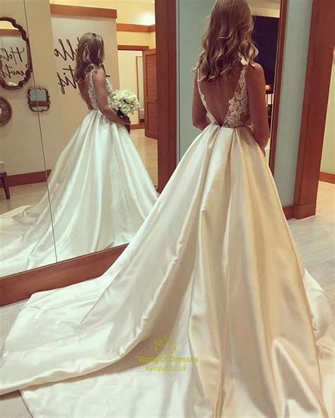 Alibaba.com offers 1,078 sheer top wedding dress products. Ivory V Neck Sheer Lace Top Ball Gown Evening Prom Dress ...