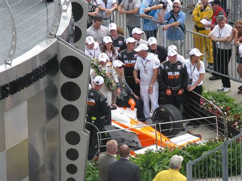 Dan Wheldon In Victory Circle Indy 500 A Photo On Flickriver