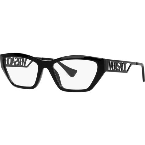 versace prescription glasses ve3327u black clear glasses