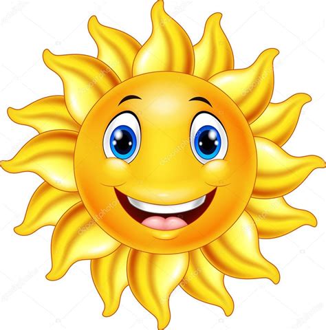 Cute Smiling Sun Cartoon Stock Illustration By ©tigatelu 106302214