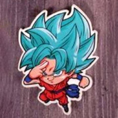 Jual Oem Dragon Ball Anime Karakter Goku Super Saiyan Blue Sticker Di
