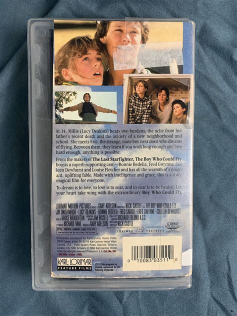 The Boy Who Could Fly Vhs Lucy Deakins Jay Underwood Rare Htf