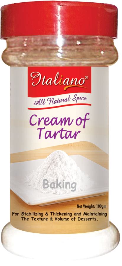 This byproduct is a form of. Italiano Cream of Tartar 100gm - Italiano Cuisine