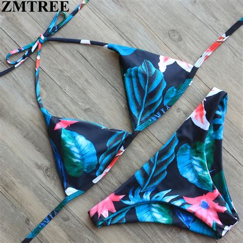 zmtree 2017 new arrival bikinis swimwear women bikini set sexy bandage bathing suits push up