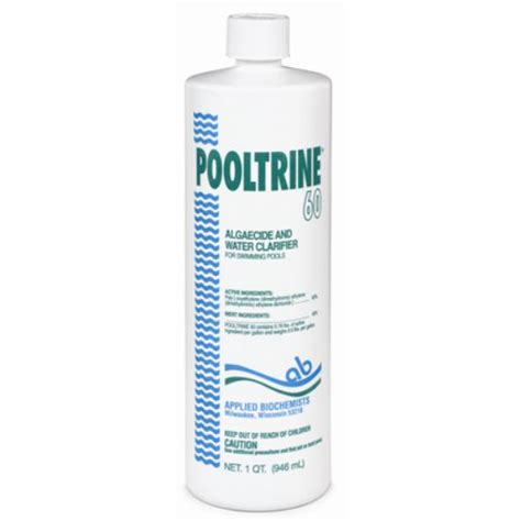 407303a 1 Qt Pooltrine 60 Polyquat Algaecide 12cs Applied Biopool And