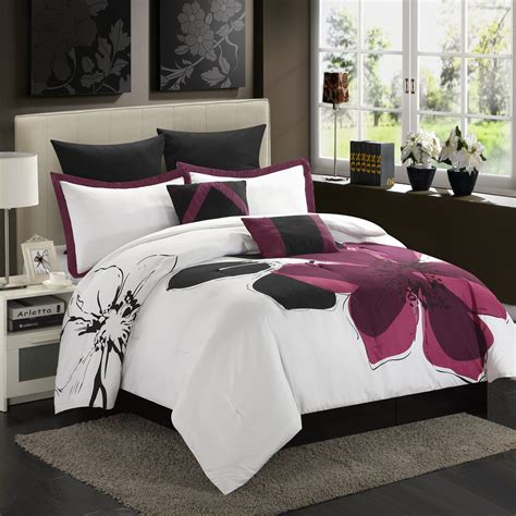 Luxury Home Floral 8 Piece Comforter Set And Reviews Wayfair