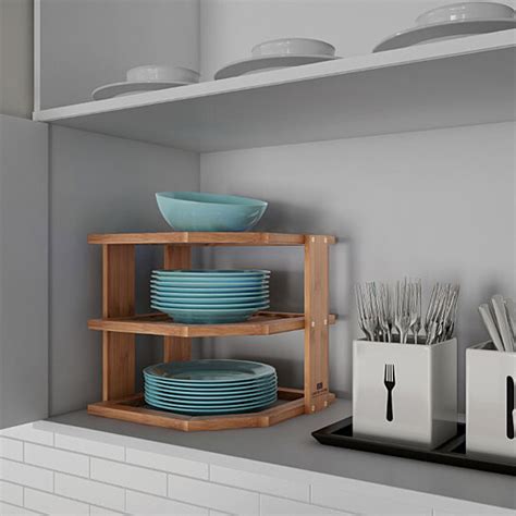 What is a countertop shelf? Buy 3-Tier Bamboo Corner Shelf for Kitchen or Bathroom ...