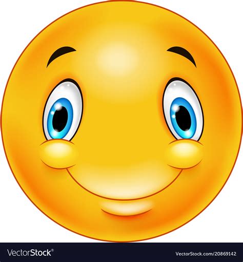 Happy Smiley Emoticon Face Royalty Free Vector Image
