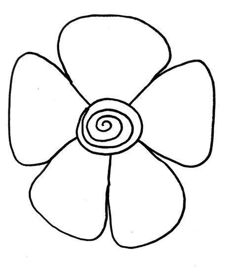 Simple Flower Drawings For Kids Clipart Best