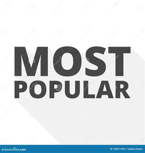 Most Popular Sign Icon Bestseller Symbol Stock Vector Illustration