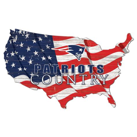 New England Patriots Usa Shape Flag Cutout 9798011 Hsn